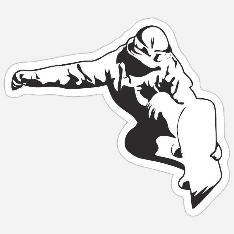 Snowboard Sticker Größe S (10 x 10 cm)