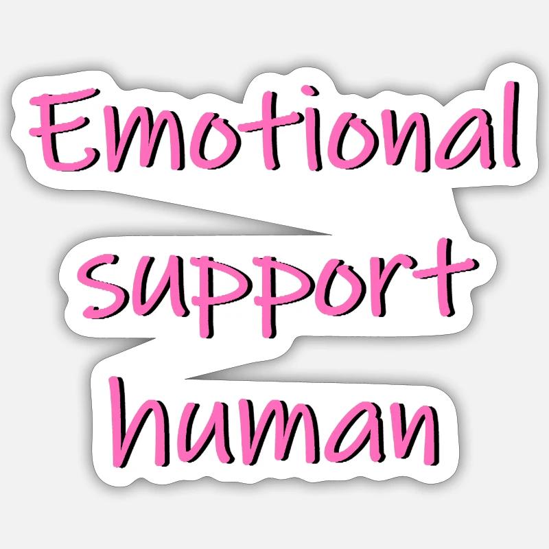support human - Sticker size S (10 x 10 cm) - white matte