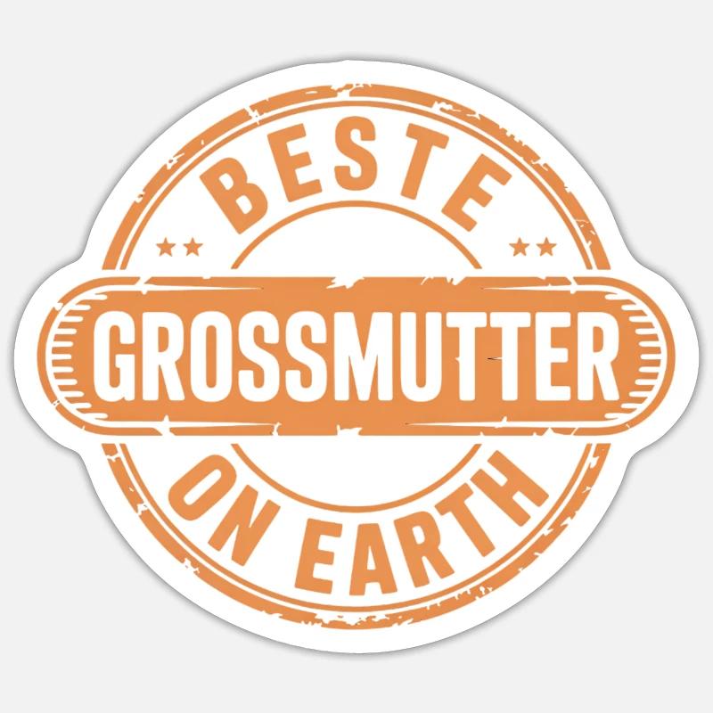 Beste Grossmutter Geschenk Oma Sticker Größe S (10 x 10 cm)