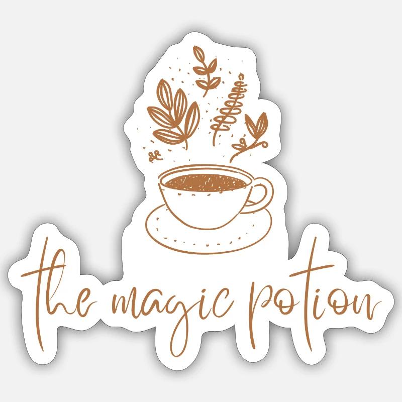 The Magic Potion Tea - Sticker size S (10 x 10 cm) - white matte