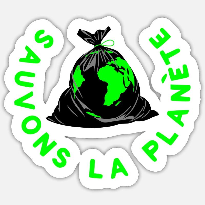 Save the planet Sticker size S (10 x 10 cm)