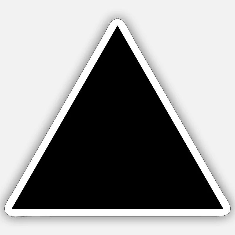 Triangle - Sticker taille S (10 x 10 cm) - blanc mat