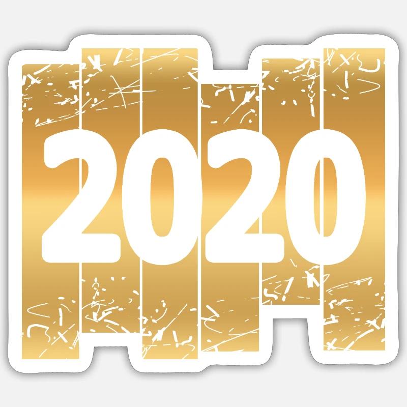 2020 - Sticker Größe S (10 x 10 cm) - Mattweiß
