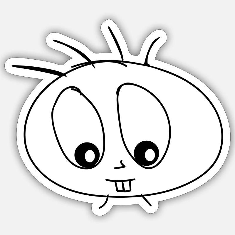 Poupée Sticker taille S (10 x 10 cm)