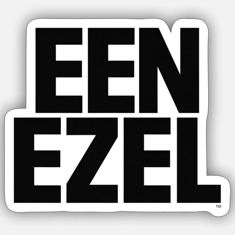 Ein Esel - Sticker Größe S (10 x 10 cm) - Mattweiß