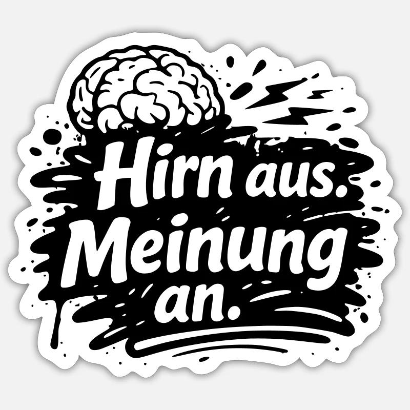 Brain from opinion on Sticker size S (10 x 10 cm)