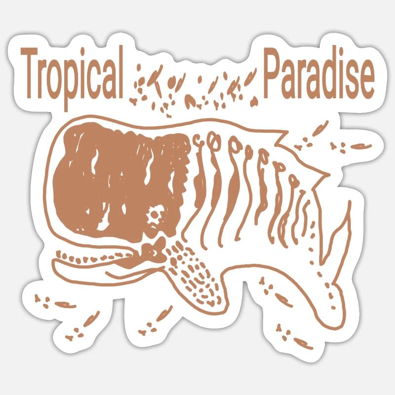 Wal  - Sticker Größe S (10 x 10 cm) - Mattweiß