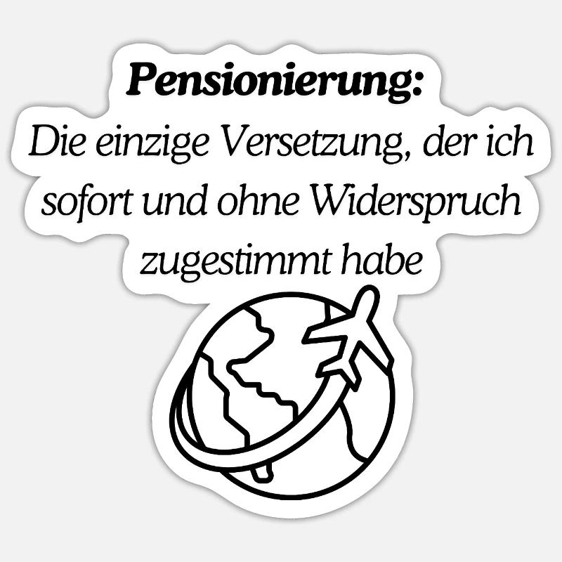Endlich Pension Sticker Größe S (10 x 10 cm)