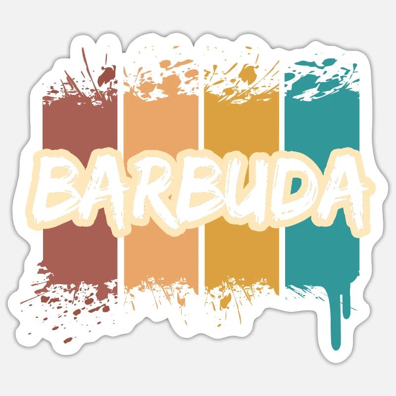 Barbuda Sticker size S (10 x 10 cm)