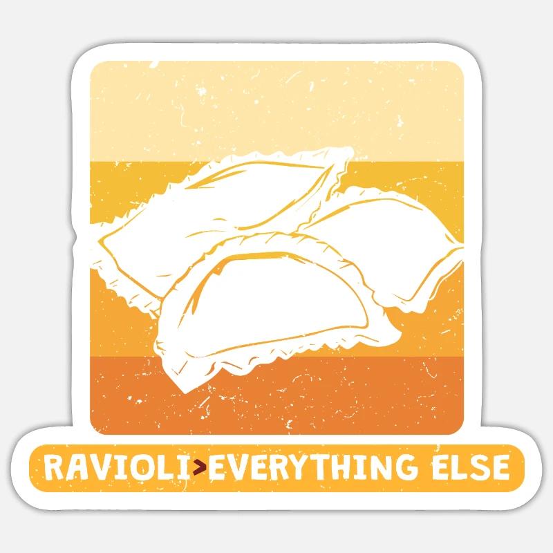 Ravioli > Over Everthing Else - Sticker size S (10 x 10 cm) - white matte