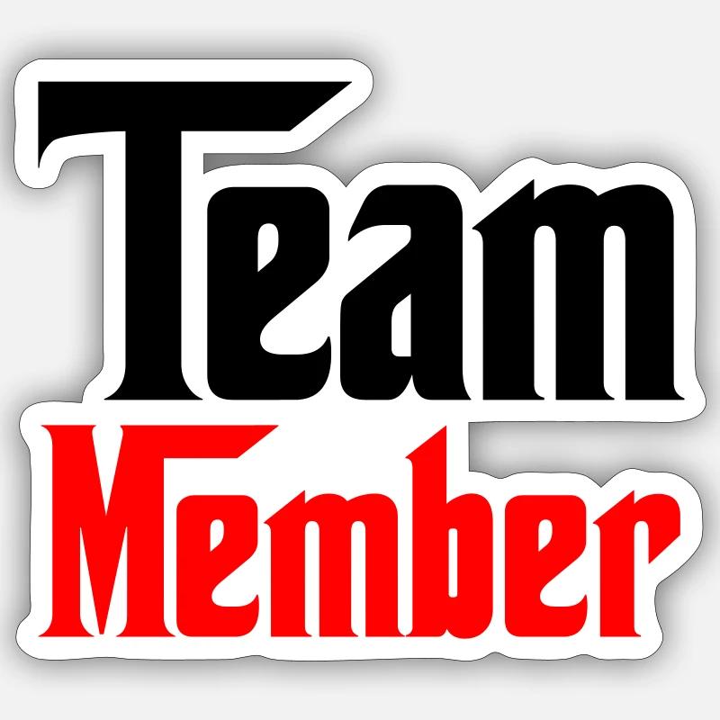 team_member - Sticker size S (10 x 10 cm) - white matte