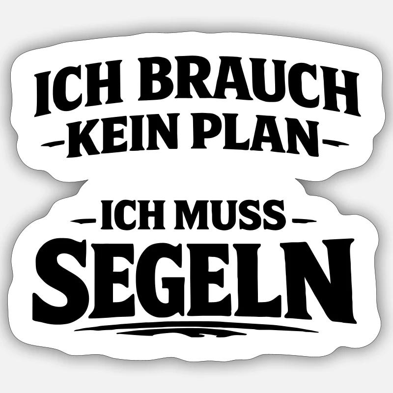 Je dois naviguer - Sticker taille S (10 x 10 cm) - blanc mat