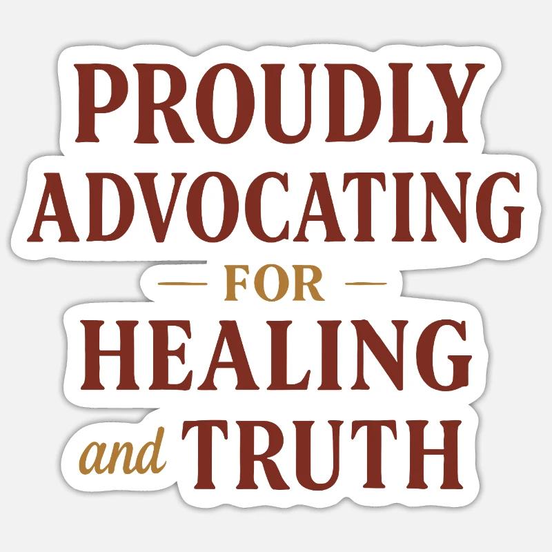 Forensic Nurse Practitioner Healing & Truth - Sticker Größe S (10 x 10 cm) - Mattweiß