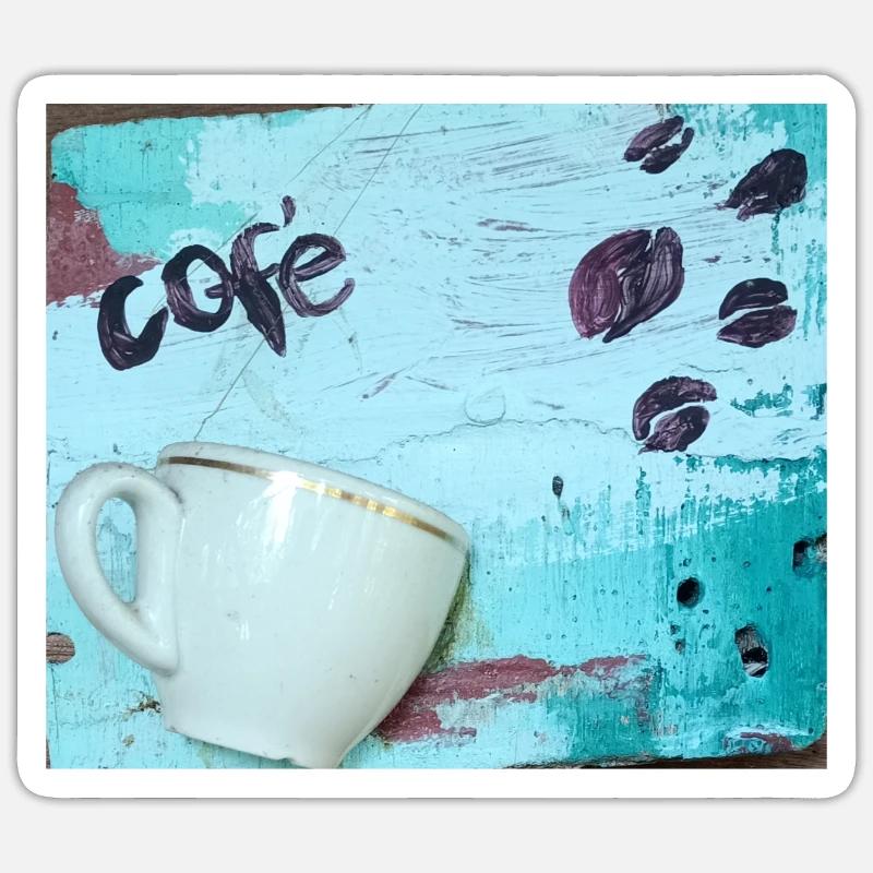 cofe - Sticker Größe S (10 x 10 cm) - Mattweiß