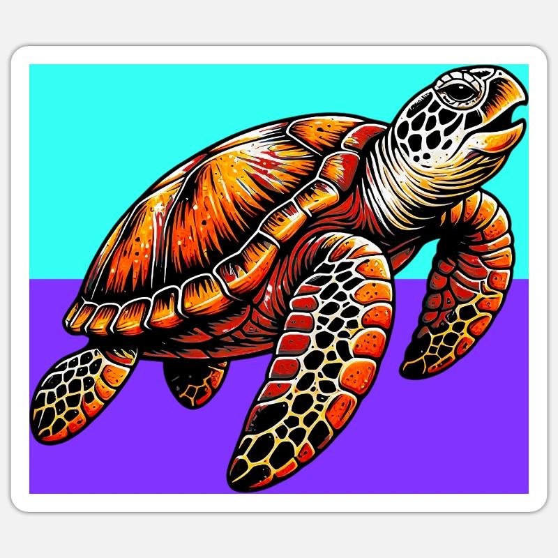 turtle Sticker size S (10 x 10 cm)