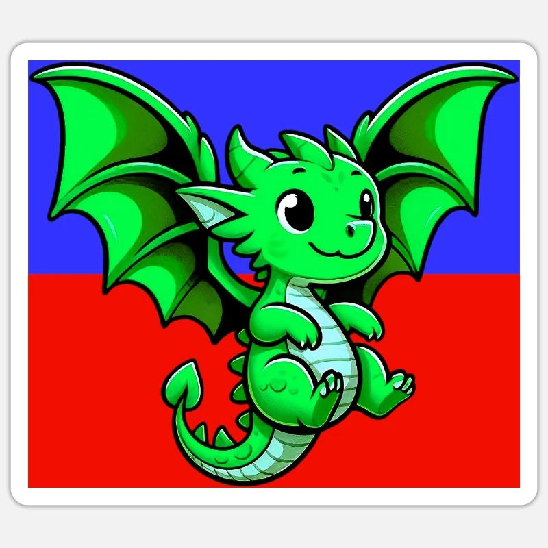 Drache Sticker Größe S (10 x 10 cm)