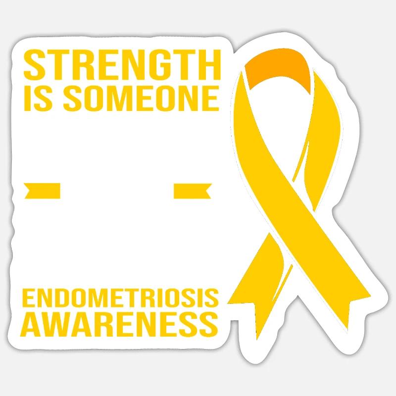 Endometriosis Endo - Sticker size S (10 x 10 cm) - white matte