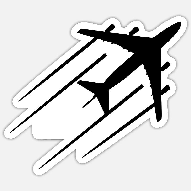 Aviation Sketch Sticker size S (10 x 10 cm)