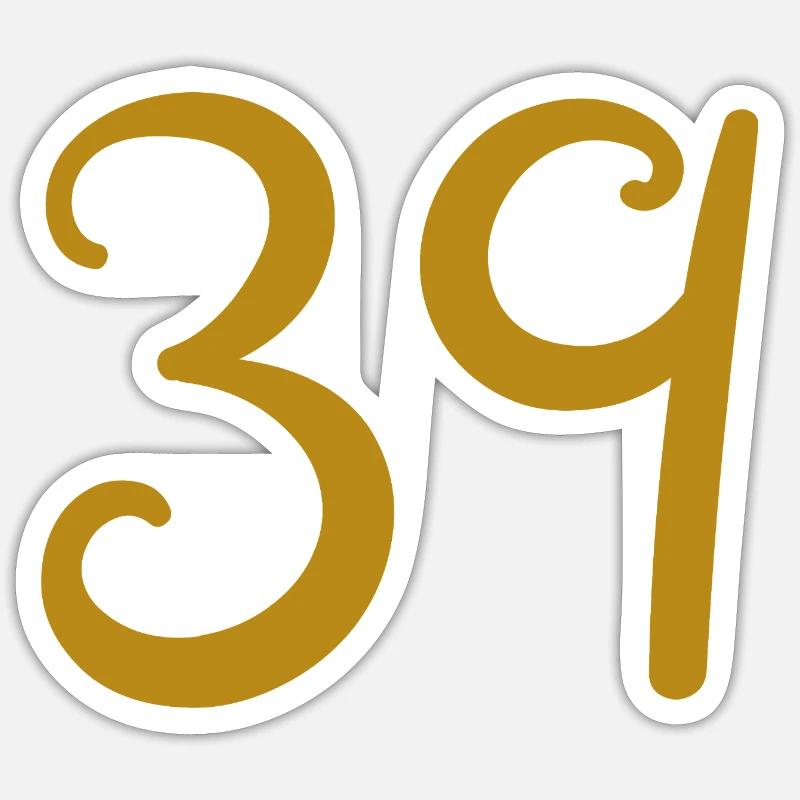39 - Sticker taille S (10 x 10 cm) - blanc mat