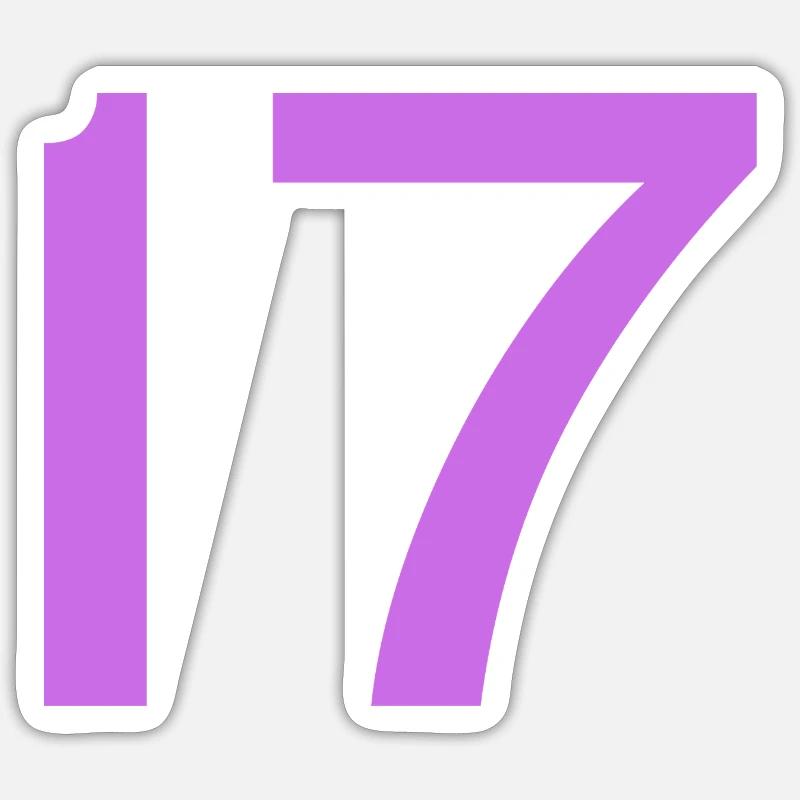 17 - Sticker taille S (10 x 10 cm) - blanc mat