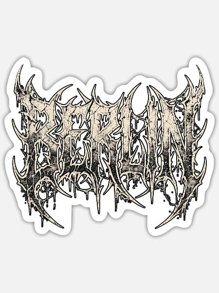 Berlin Heavy Metal - Sticker Größe S (10 x 10 cm) - Mattweiß