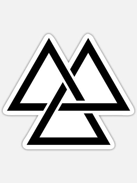 Stammeszeichen - Sticker Größe S (10 x 10 cm) - Mattweiß