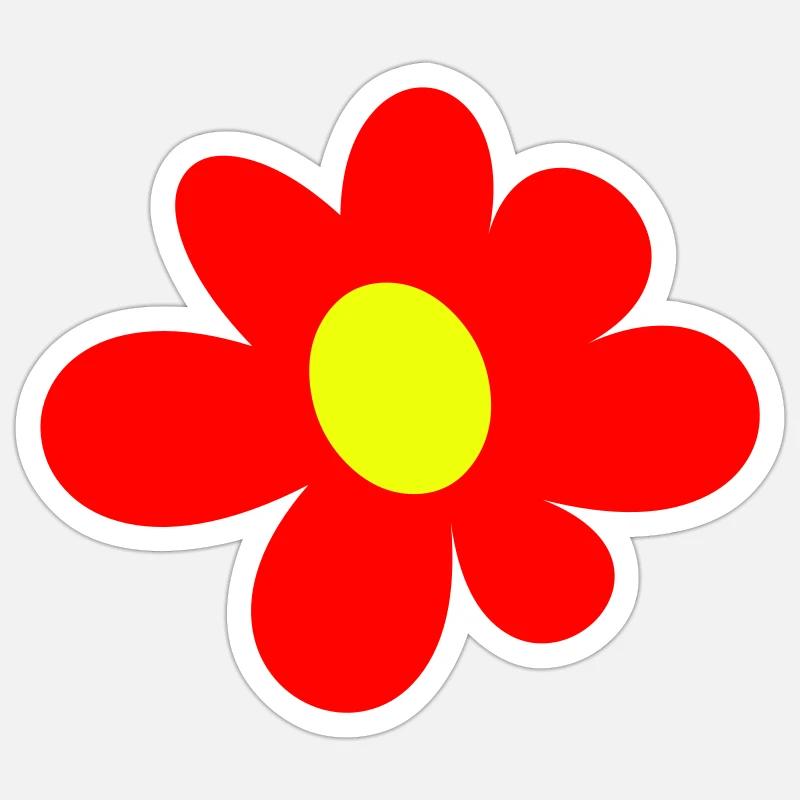 Fleur Sticker taille S (10 x 10 cm)