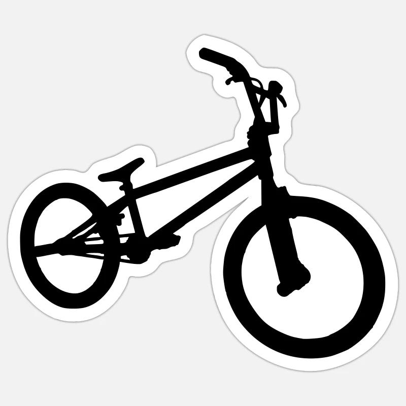 bmx - Sticker size S (10 x 10 cm) - white matte