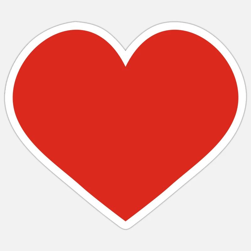 amour - Sticker taille S (10 x 10 cm) - blanc mat