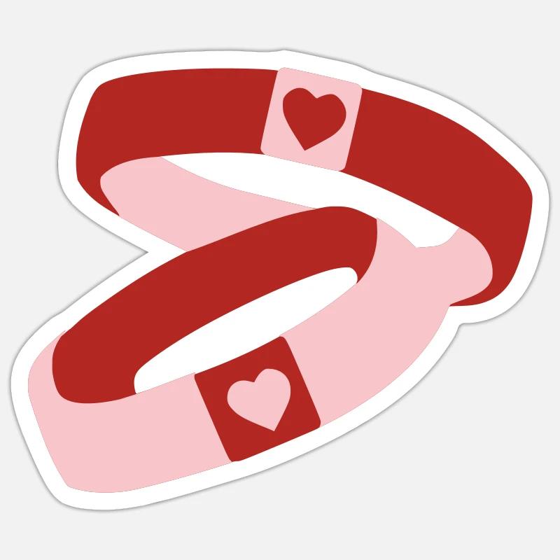 Ringe - Sticker Größe S (10 x 10 cm) - Mattweiß