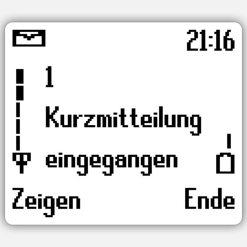 Retro Handy Sticker Größe S (10 x 10 cm)