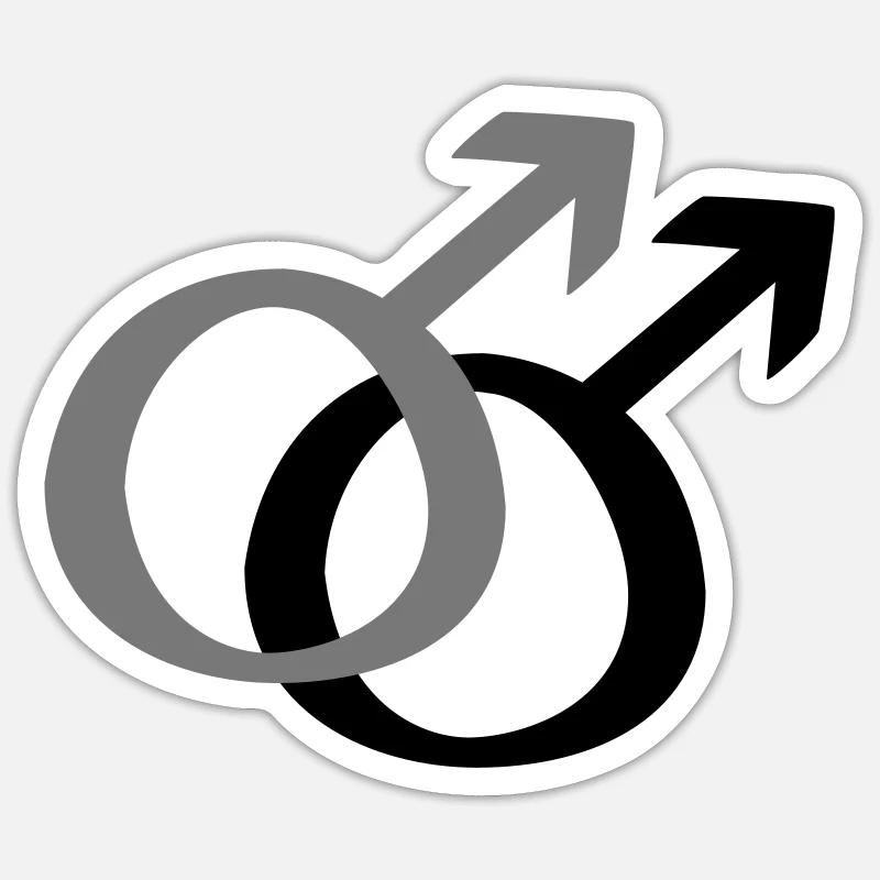 Mann & Mann - Sticker Größe S (10 x 10 cm) - Mattweiß