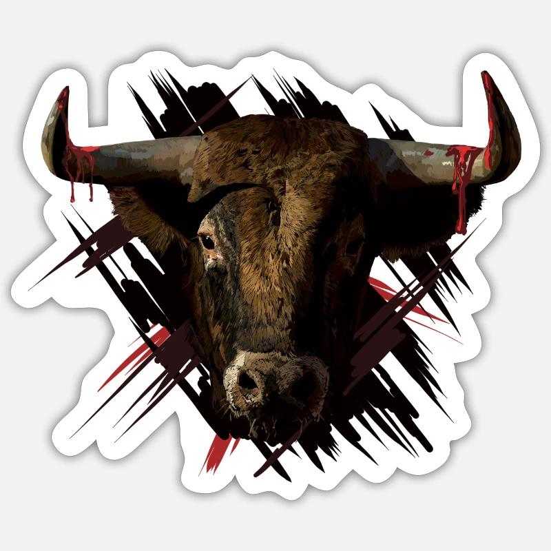 Corrida - Sticker size S (10 x 10 cm) - white matte