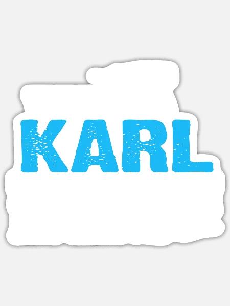 KARL - kann es reparieren - Sticker Größe S (10 x 10 cm) - Mattweiß