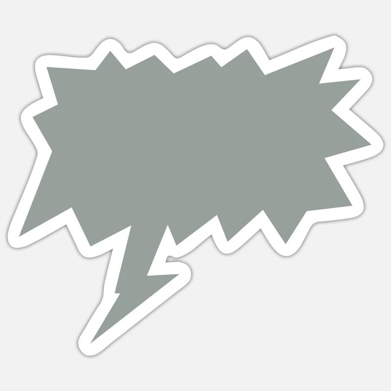 Speech bubble 02 Sticker size S (10 x 10 cm)