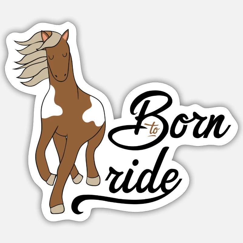 Pferd Sticker Größe S (10 x 10 cm)