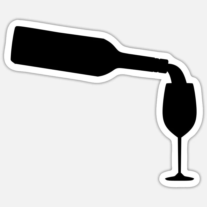 Wein Sticker Größe S (10 x 10 cm)