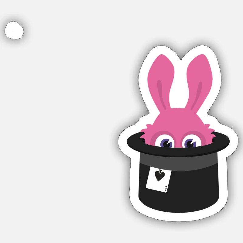 Crab rabbit - Sticker size S (10 x 10 cm) - white matte