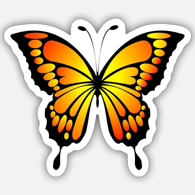 butterfly Sticker size S (10 x 10 cm)