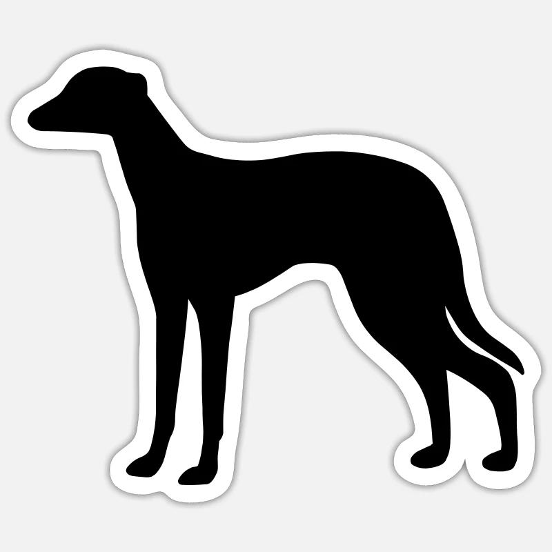 Greyhound Dog - Sticker size S (10 x 10 cm) - white matte