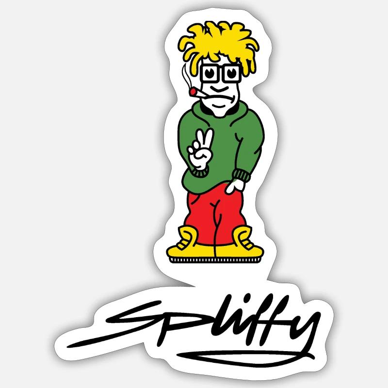 spliffy2 Sticker size S (10 x 10 cm)