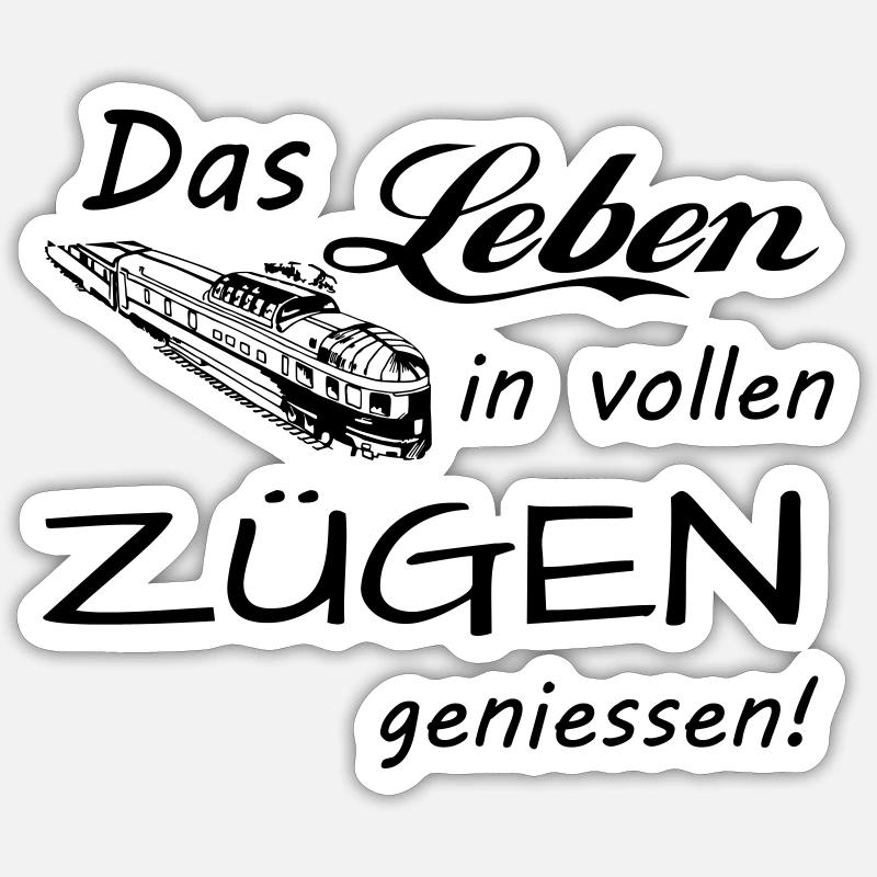 Das Leben geniessen Sticker Größe S (10 x 10 cm)