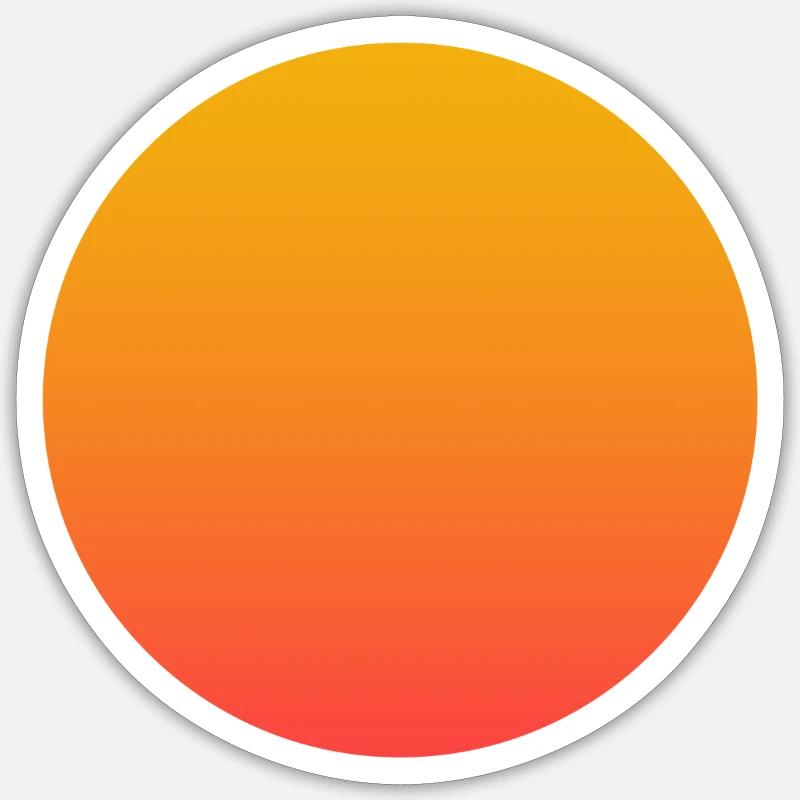 Sonne - Sticker Größe S (10 x 10 cm) - Mattweiß