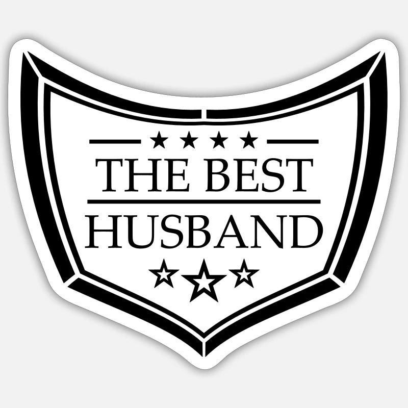 logo schild text the best world der bester welt eh Sticker Größe S (10 x 10 cm)