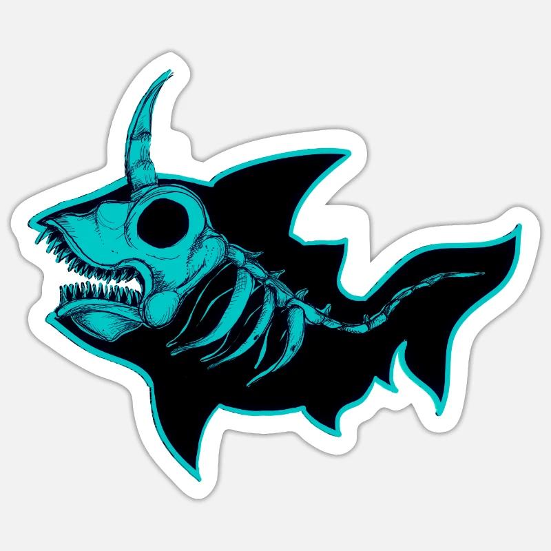 Shark Sticker size S (10 x 10 cm)