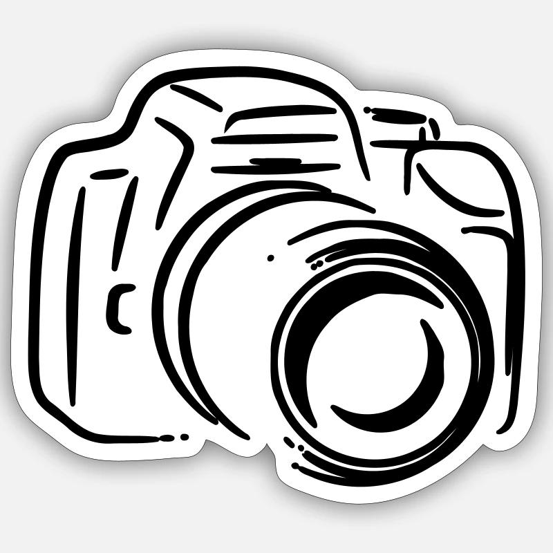 Photo reflex - Sticker size S (10 x 10 cm) - white matte