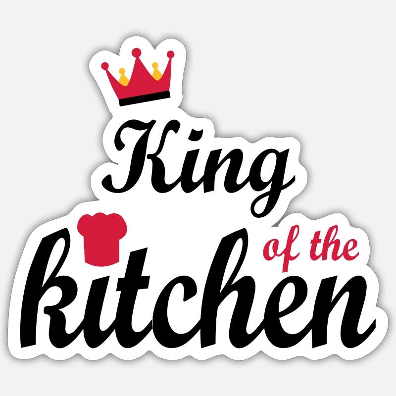 kochen - Sticker Größe S (10 x 10 cm) - Mattweiß