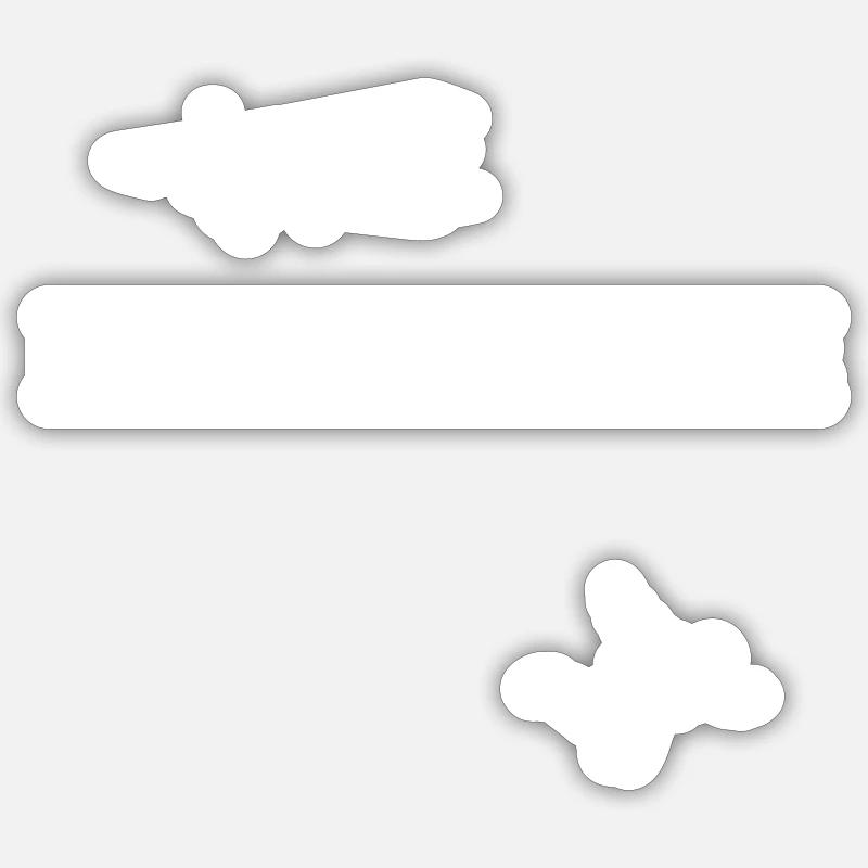 Fallschirmspringer Geschenk Skydive Fallschirm - Sticker Größe S (10 x 10 cm) - Mattweiß