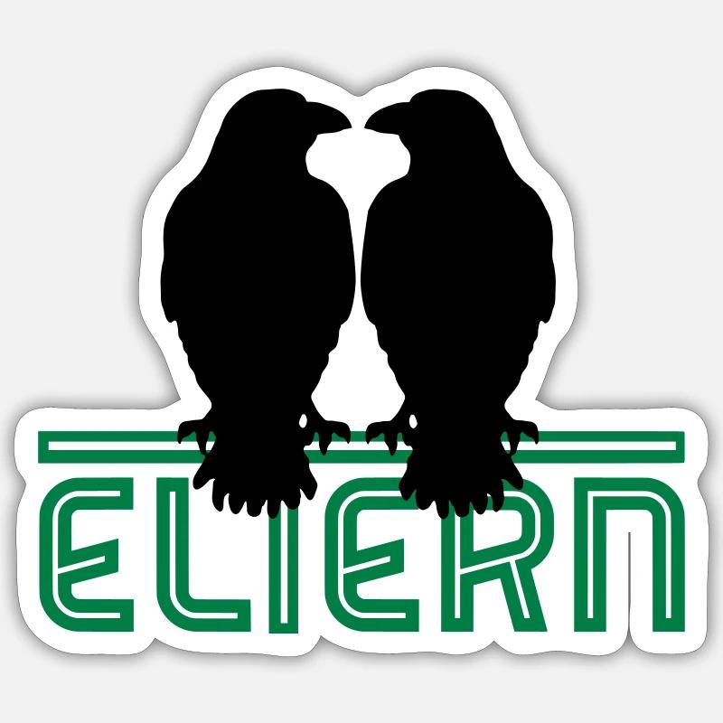 Rabeneltern Sticker Größe S (10 x 10 cm)