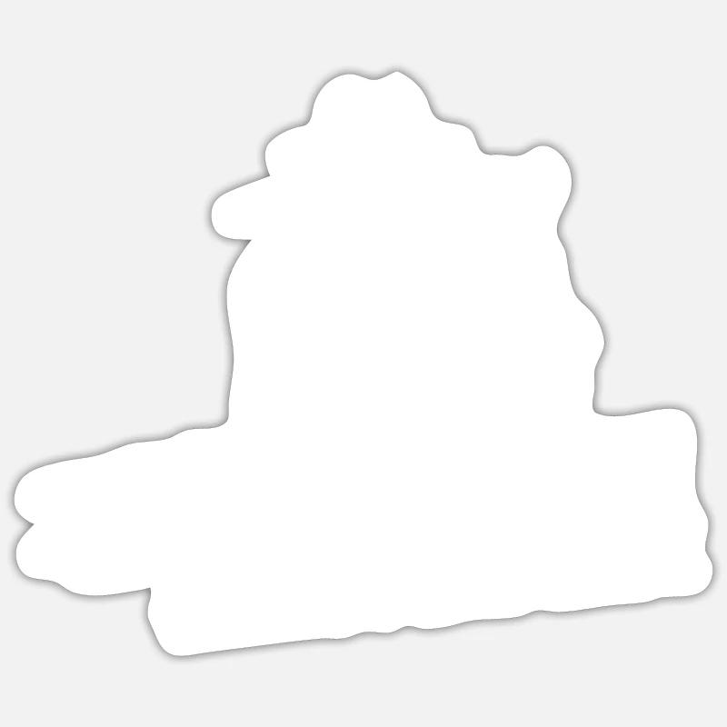 Bauer Landwirt - Sticker Größe S (10 x 10 cm) - Mattweiß